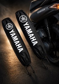 Resim Yamaha X-max - N-max Uyumlu Beyaz Amortisör Kılıfı Çorabı 