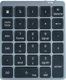 Resim 28 Tuşlu Kablosuz Sayısal Klavye Finansal Muhasebe Ofis Klavyesi Bt+usb Çift Modlu Bağlantı Dahili Lityum Pil 
