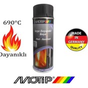 Resim Motip Yüksek Isıya Dayanıklı Siyah Sprey Boya 400ml. 