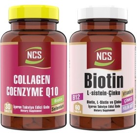 Resim Ncs Collagen Coenzyme 30 Tablet Biotin 60 Tablet L-Sistein 