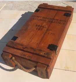 Resim Maker Ticaret Mühimmat Sandığı Dekoratif Cilalı Sandık Kahverengi 75 X 37 X 17 Ahşap 