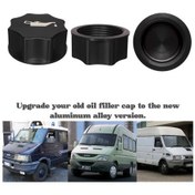 Resim Hightower Iveco Yağ Filtre Kapağı Siyah Motor Yağ Kapağı Otomobil Tutkunları İçin Geliştirmeler 