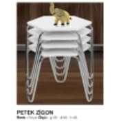 Resim Zigon Osm Petek Model Metal Nikelaj V Ayak Beyaz Tabla Itinalı Pa 