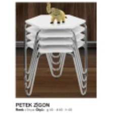 Resim Zigon Osm Petek Model Metal Nikelaj V Ayak Beyaz Tabla Itinalı Pa 