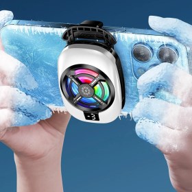 Resim Gaming Telefon Sessiz Hava Soğutma Fan Dereceli Yarı Iletken Radyatör Ios Android Pubg Uyum 15W 