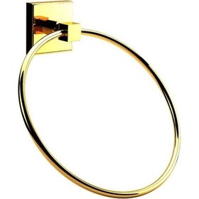 Resim Defne Banyo Defne Yuvarlak Havluluk Altın Renk 10310A 