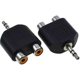 Resim Powermaster 2 RCA Dişi-3.5 Mm Stereo Erkek Çevirici Jack 