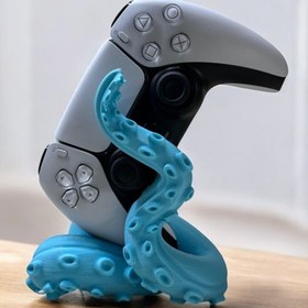 Resim Valyria Ps4/ps5 Uyumlu Konsol Standı Kol Tutucu Stand Joystick Standı 3d Baskı Ahtapot Şeklinde 