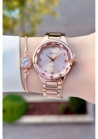 Resim Ferrucci Fcıste386 Kadın Kol Saati Rose Gold 