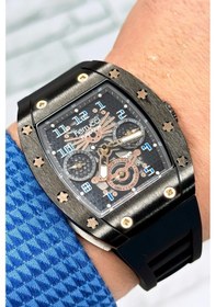 Resim Ferrucci Function, 3atm, Siyah Renk Silikon Kordon Erkek Kol Saati, Sdfer138 Siyah 