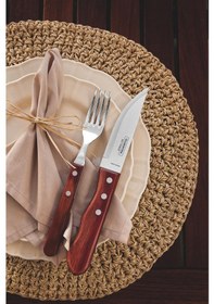 Resim Tramontina Churrasco 21116/075 Jumbo Biftek-Steak Bıçağı (12Li Ku 