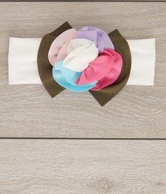 Resim Babygiz El Yapımı Yumuşak Eşsiz Aksesuarlı Doğal Pamuklu Penye Bebek Çocuk Kız Bandana Renkli Seri 