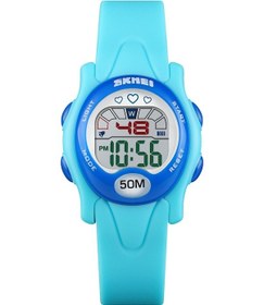 Resim Skmeı 1478 İşlevli Çocuk Dijital Saat 50m Su Geçirmez Spor Saat Bebek Mavisi Çok Renkli 