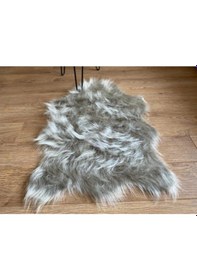 Resim Gri Post Şeklinde Halı Açık Gri 