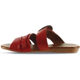 Resim Bueno Shoes Kırmızı Deri Kadın Düz Terlik 01WU7438 01WU7438 