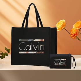 Resim Harf Baskılı İki Parçalı Takım - Geniş ve Dayanıklı, Eşleşen Makyaj Çantası Dahil, Manyetik Kapatma - İş İçin veya 