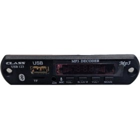 Resim Class Oto Aux-sd-usb Mikrofonlu Kumandalı Mp3 Çalar Bluetooth Çevirici Modül - 123 