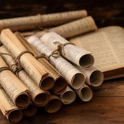 Resim 5-li/10'lu Retro İngilizce Kitap Sayfası Parşömeni, Yabancı Çeviri Dekorasyonu Ev Aksesuarı, Şık Hediye - Cadılar Bayramlar ve Noel için 