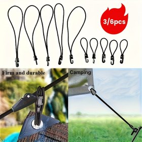 Resim 3/6 adet Ağır Hizmet Elastik Kayışlar saç tokası ile - Kamp, Havuz Kapakları, Tekne Barınakları ve Daha Fazlası için Güvenlikli Dayanıklı Kauçuk Esnek Bağlar - Yüksek Kaliteli Çok Amaçlı Açık Hava Bağlama Çözümü 