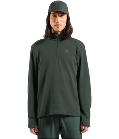 Resim Odlo Odlo Essential Thermal Mid Layer 1/2 Zip Erkek Yeşil Içlik Üst 19749 Yeşil 