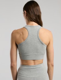 Resim Ever Essentials Gri Melanj Kadın Pamuk Sporcu Sütyeni - Gray Melange / S 