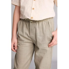 Resim DeFacto %100 Pamuk Regular Fit Düz Paça Pantolon Erkek Çocuk H5770A826SM 