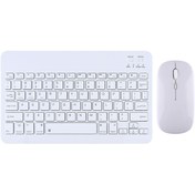 Resim TahTicMer Apple Ipad Pro 11 2022 A2435 A2761 A2762 Kablosuz Bluetooth Klavye Mouse Set Mavi 