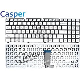 Resim Casper Uyumlu Nirvana C600.7100-4L30T-B Notebook Klavyesi Beyaz Tr 