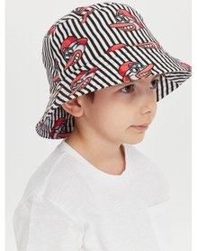 Resim Benitto Kids Erkek Çocuk Desenli Bucket Şapka 7003-kırmızı Kırmızı 