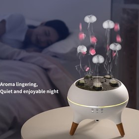 Resim Aromaterapi Difüzör, 250ml Jellyfish Ultrasonik Soğuk Mist Nemlendirici, 2 Mist Modu, Zamanlayıcı, Otomatik Kapanma, Ev, Yatak Odası, Ofis, Hediye, Koku Kaynağı Dahil Değil, Pilsiz, 110V/220V Güç Kaynağı, Avrupa Fişi 