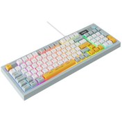 Resim Appa Everest Kb-79 Sılent Pro Mavi/beyaz/sarı Sessiz Rgb Q Membrane Oyuncu Klavyesi 