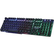 Resim Piranha 2345 Gaming Keyboard Oyuncu Klavyesi Kumaş Kablo 7 RGB Piranha