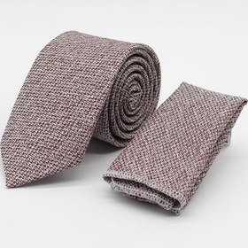 Resim İmza Kırmızı - Gri Desenli 6 Cm Kravat 1090260110 