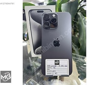 Resim Apple iPhone 15 Pro Max İkinci El TR | 1 TB | Siyah 
