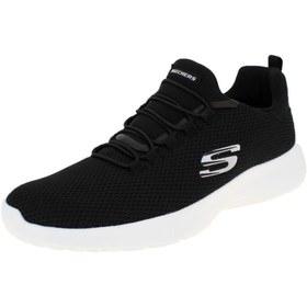 Resim Skechers Dynamight 58360-BKW Erkek Spor Ayakkabı Siyah 