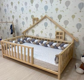 Resim Markaawm Ahşap Karyola Montessori Çocuk Yatak Yeliz 100X200 