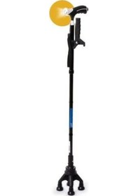 Resim Medikaltec Comfort Plus Ky922 4 Ayaklı Lux Katlanır Baston 