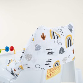 Resim Mama Sandalyesi Minderi - Hardal Gökkuşağı 