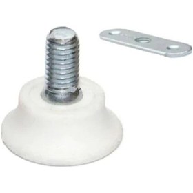 Resim Küçük Bingo Beyaz Ayak M8 + Bağlantı Sacı (4'lü Paket) 