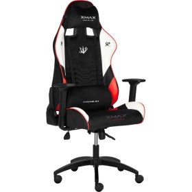 Resim / Rio Plus Terletmez Kısmi Derili Kadife Kumaş Kırmızı Siyah Gaming Oyuncu Koltuğu / 120 kg Taşır 