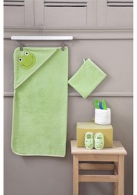 Resim Bebek Havlu Kundak Seti Frog 