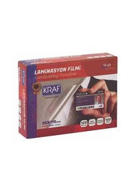 Resim Kraf Parlak Laminasyon Filmi Kağıdı 85X115 MM 125 Micron 100 Adet 