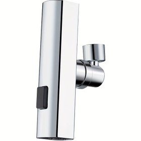 Resim 1 adet Çok Fonksiyonlu Musluk Aerator Adaptörü - Evrensel 3 Yollu Su Modu, Dayanıklı Metal ve Plastik, Mutfak Lavabosu ve Banyo Havuzu için Kolay Kurulum, Spreyli Su Tasarrufu Nozulu, Musluk için Sprey Başlığı, Modern Musluk Tasarımı, Yüksek Kaliteli Yapım 