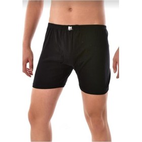 Resim 0111 Tutku Erkek Ribana Arjantin Paçalı 6 Lı Boxer Siyah 