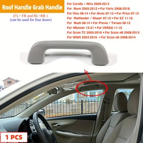 Resim Sol/Sağ El Tavan Çekme Kolu Tutamaçlı Ray - Toyota Corolla, RAV4, Vios ve Daha Fazlası için Ergonomik Gri Plastik Tasarım (OEM 74610-52020), Araç İç Aksesuarı, Şık Araba İçi Parça, Entegre Kanca Özelliği, Yüksek Kaliteli Malzeme, DIY Mekanikler 