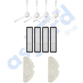 Resim Dreame L20 Ultra Uyumlu 4 Yan Fırça 2 Filtre 4 Mop Pkt-iasgf0001439 
