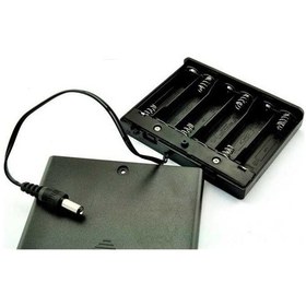 Resim 6Lı Aa Pil Yuvası (Kapaklı Ve Switchli) 