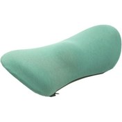 Resim Araba Gereçleri Bel Desteği Bellek Köpük Araba Arkalığı Lomber Yastık Koltuk Minderi Bel Yastık, Renk: Matcha Yeşil + Koyu Gri, Size:matcha Green+dark Gray 