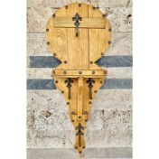 Resim Chifox Box Keywood Dekoratif Antik Görünümlü Çok Amaçlı Ahşap Askılık 