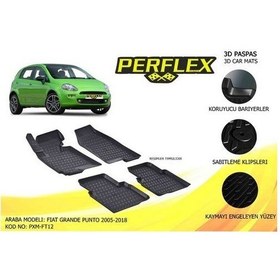 Resim Perflex Pxm-ft12 Paspas 3d Havuzlu X-mat Grande Punto 07-17 